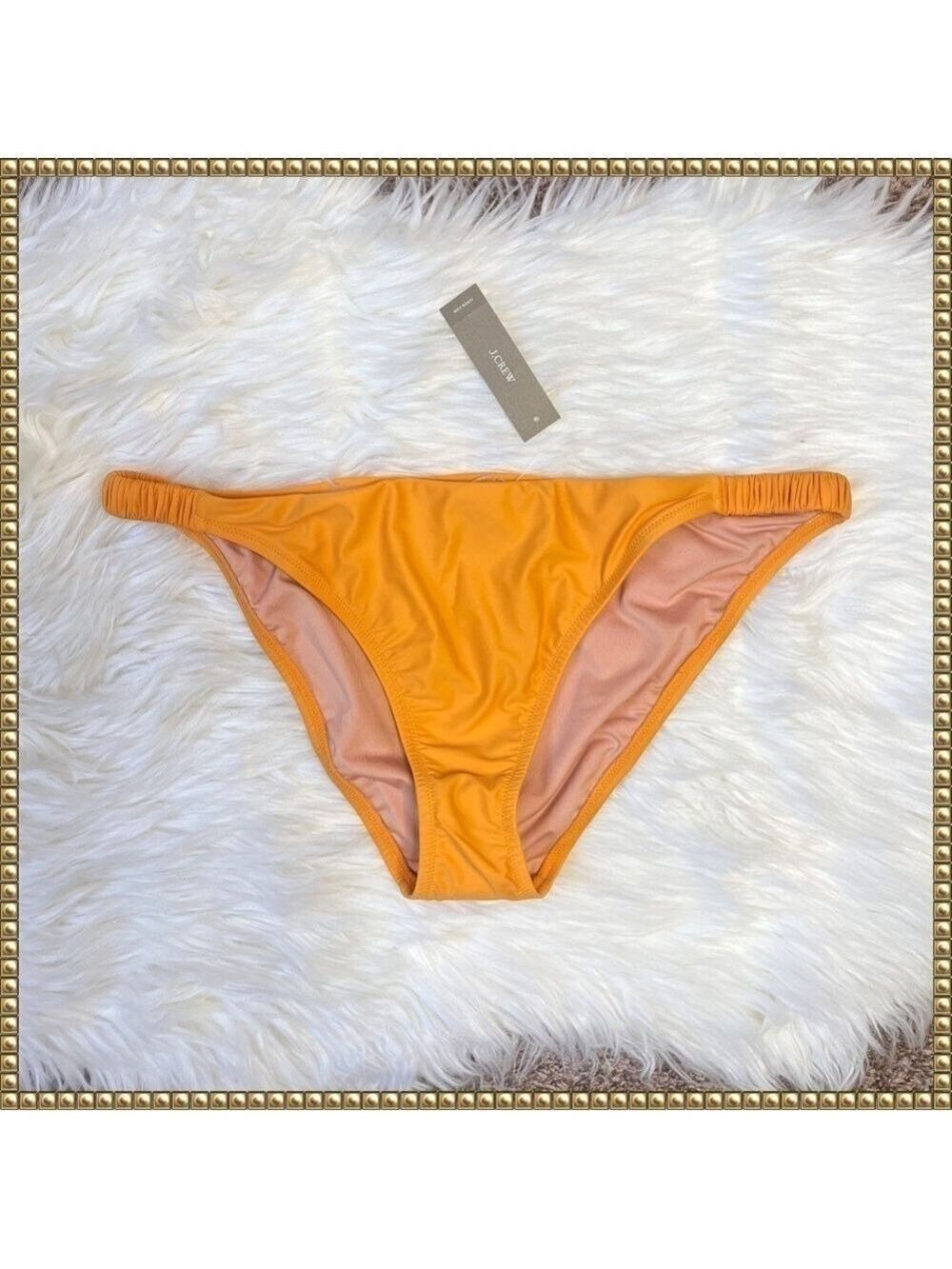 J Crew Orange Gold Bikini Bottoms Extra Large